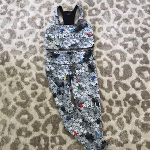 Peloton Terez Silver Stars Bra & Leggings - L/M 🤩